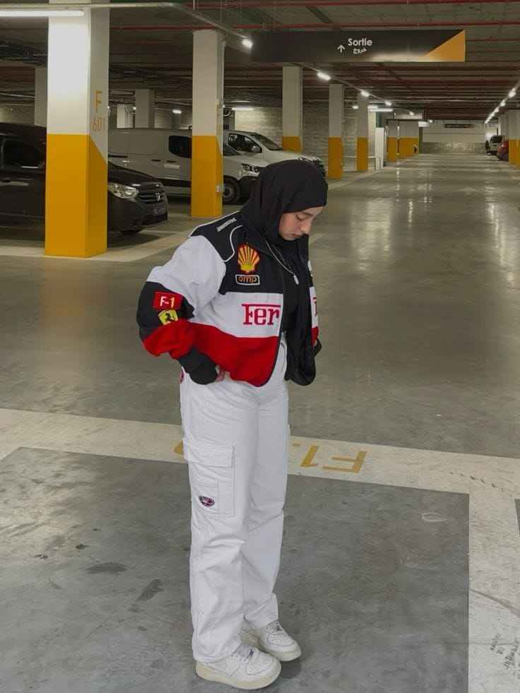 Ferrari racing jacket in Tri-colour.