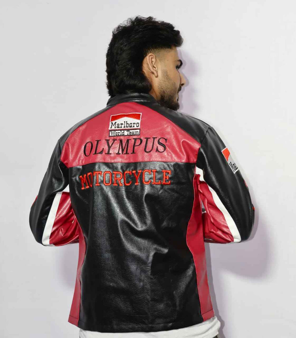 Olympus Ferrari racing jacket fully embroidered .