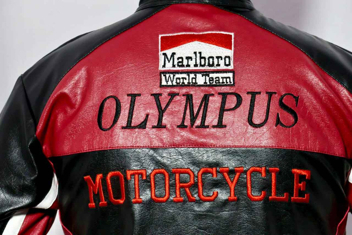 Olympus Ferrari racing jacket fully embroidered .