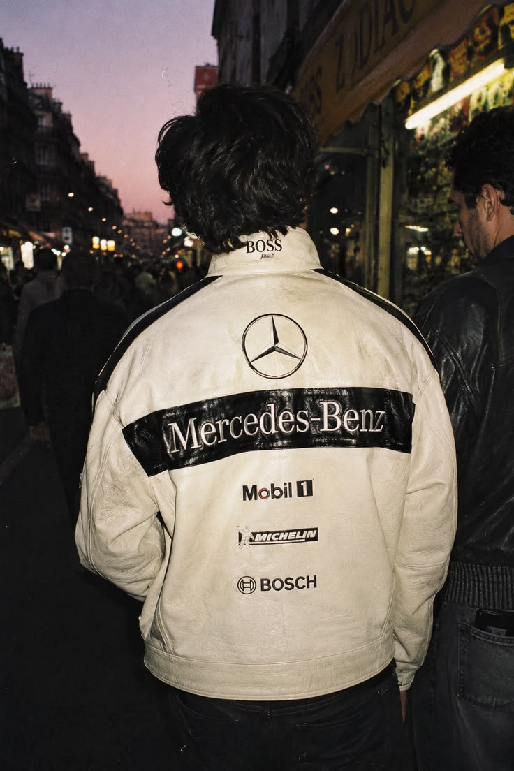 Mercedes racing jacket fully Embroidered and unique style.
