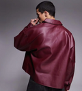 MAROON LEATHER JACKET
